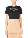 BOUTIQUE MOSCHINO ブティック モスキーノ ブラック BLACK Tシャツ レディース 秋冬2022 256360 【関税・送料無料】【ラッピング無料】 el