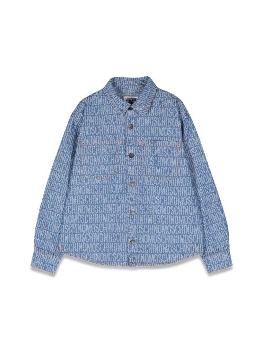 ⥹ MOSCHINO ݥ ȥåץ 륺 ֥롼 Polo shirts 309944 DENIM  ̵ ...