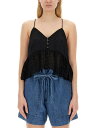 マラン エトワール MARANT ETOILE Tシャツ トップス レディース ブラック T-shirts and tops 309658 BLACK 関税 送料無料 ラッピング無料 2024SS el