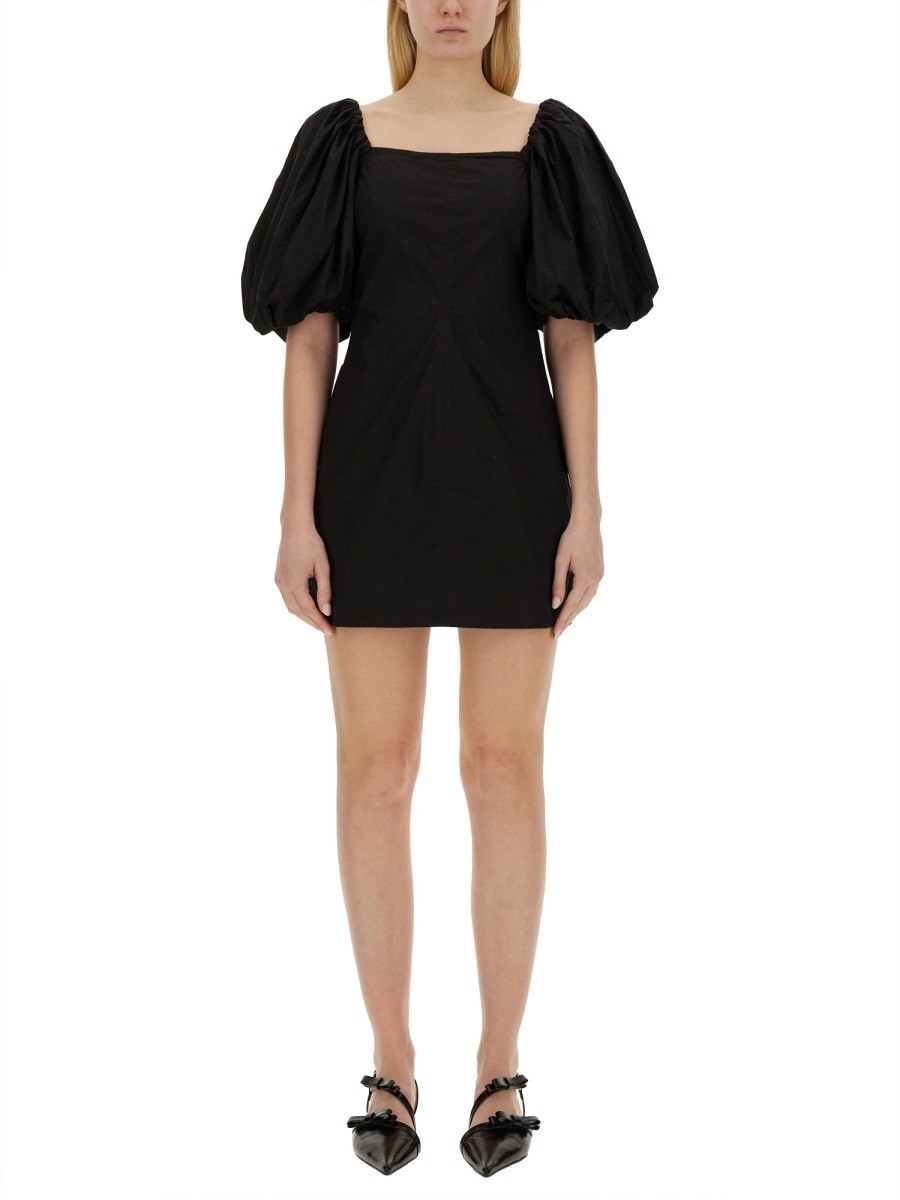 ݥȺ4!! ˡ GANNI ԡ ɥ쥹 ǥ ֥å Dresses 311072 BLACK  ...