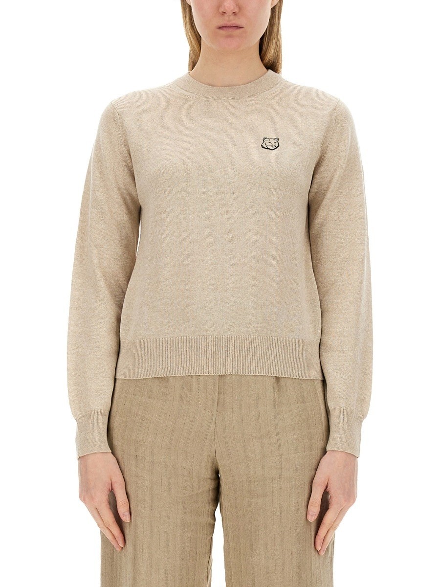 MAISON KITSUNE メゾン キツネ ベージュ BEIGE ニットウェア レディース 春夏2024 311511 【関税・送料無料】【ラッピング無料】 el