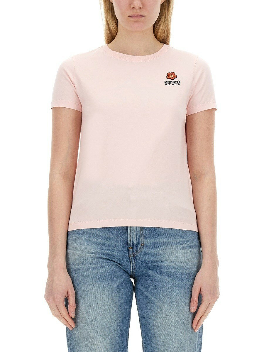 【土日限定クーポン配布中！】 KENZO ケンゾー ピンク PINK Tシャツ レディース 春夏2024 309814 【関税・送料無料】【ラッピング無料】 el