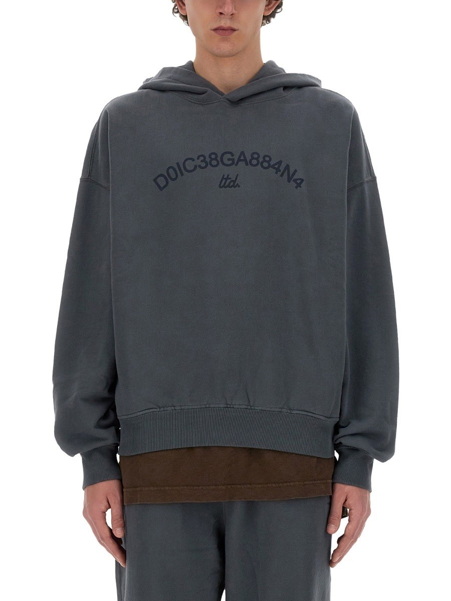 【土日限定クーポン配布中！】 DOLCE&GABBANA ドルチェ&ガッバーナ グレー GREY トレーナー メンズ 春夏2024 312075 【関税・送料無料】【ラッピング無料】 el