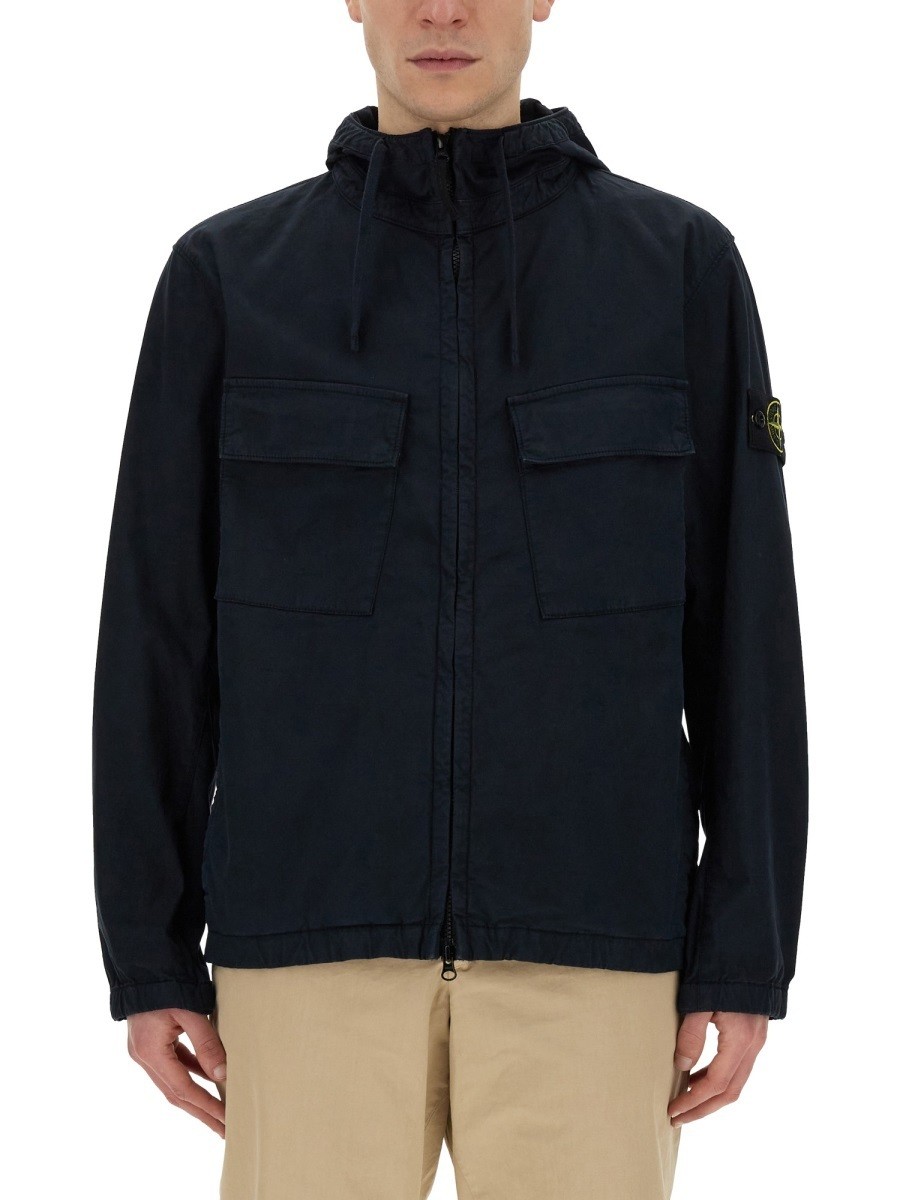 【土日限定クーポン配布中！】 STONE ISLAND ストーン アイランド ブルー BLUE ジャケット メンズ 春夏2024 312209 【関税・送料無料】【ラッピング無料】 el