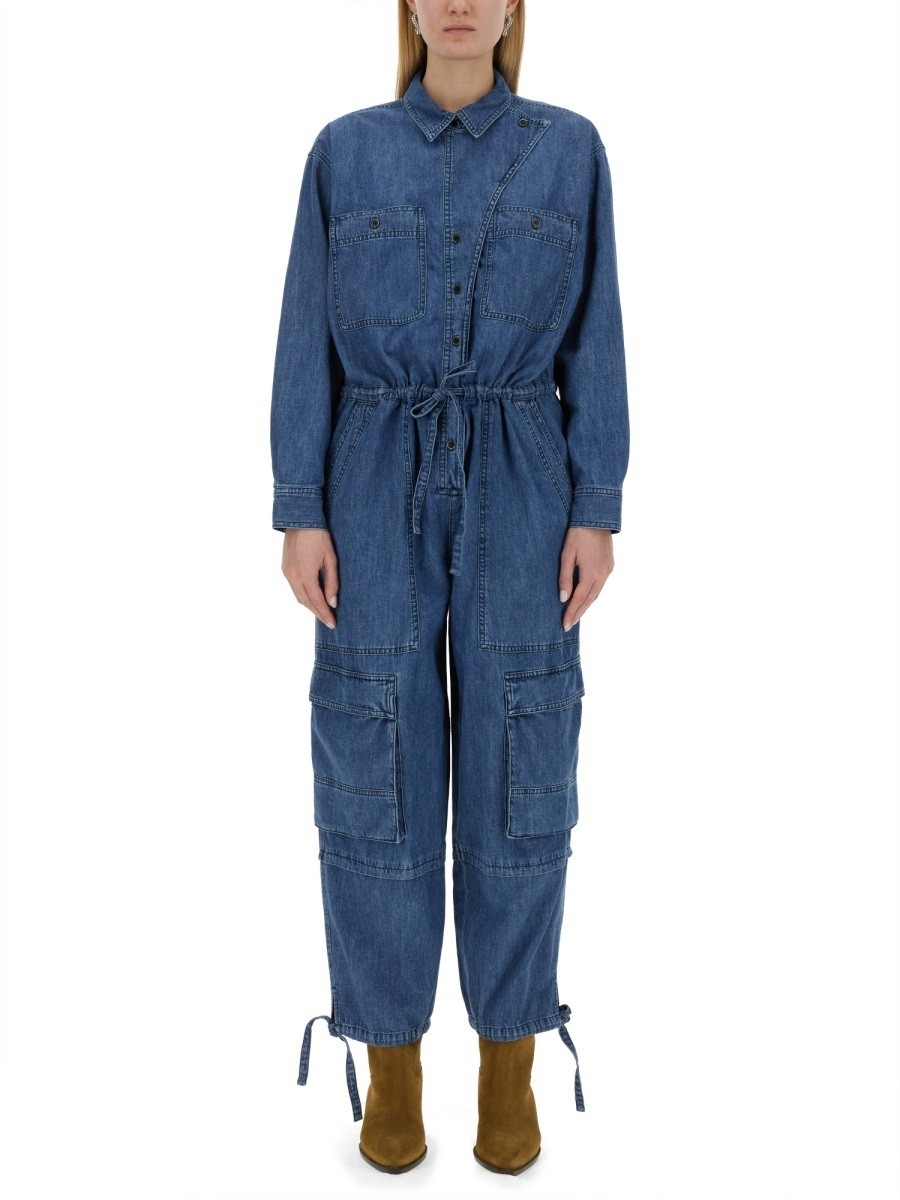 ޥ ȥ MARANT ETOILE åȥå 륤 ǥ ֥롼 Jumpsuits 320440 BLUE...