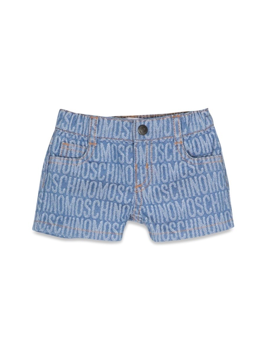 ݥȺ4!! ⥹ MOSCHINO 硼ȥѥ ѥ 硼ȥѥ ٥ӡ륺 ֥롼 SHORTS 3...