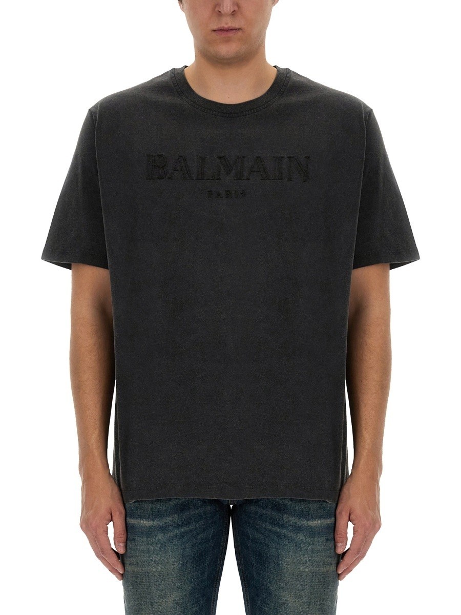 ݥȺ4!! Хޥ BALMAIN T  졼 T-shirts 323448 GREY  ̵ ...