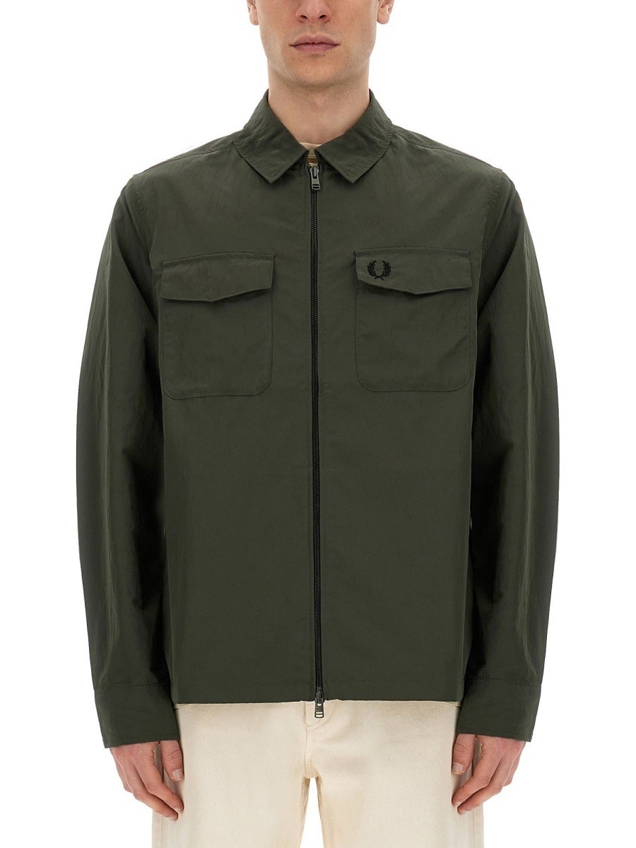 フレッドペリー ジャケット メンズ FRED PERRY フレッド ペリー グリーン MILITARY GREEN ジャケット メンズ 春夏2024 326735 【関税・送料無料】【ラッピング無料】 el