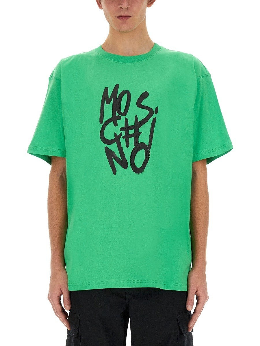 MOSCHINO ⥹ ꡼ GREEN T  ղ2024 316906 ڴǡ̵ۡڥåԥ̵ el