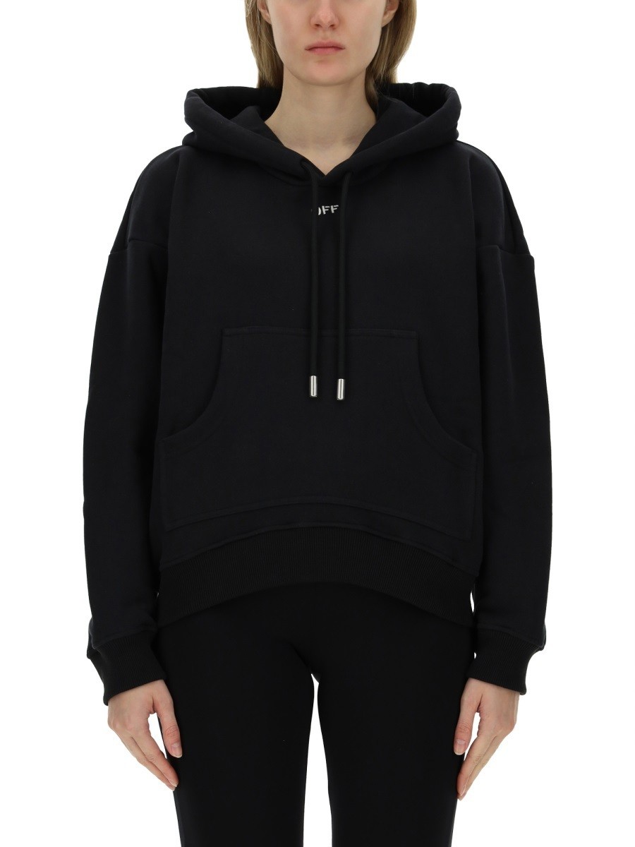 եۥ磻 OFF WHITE ȥ졼ʡ ǥ ֥å Sweatshirts 335770 BLACK  ̵ å...