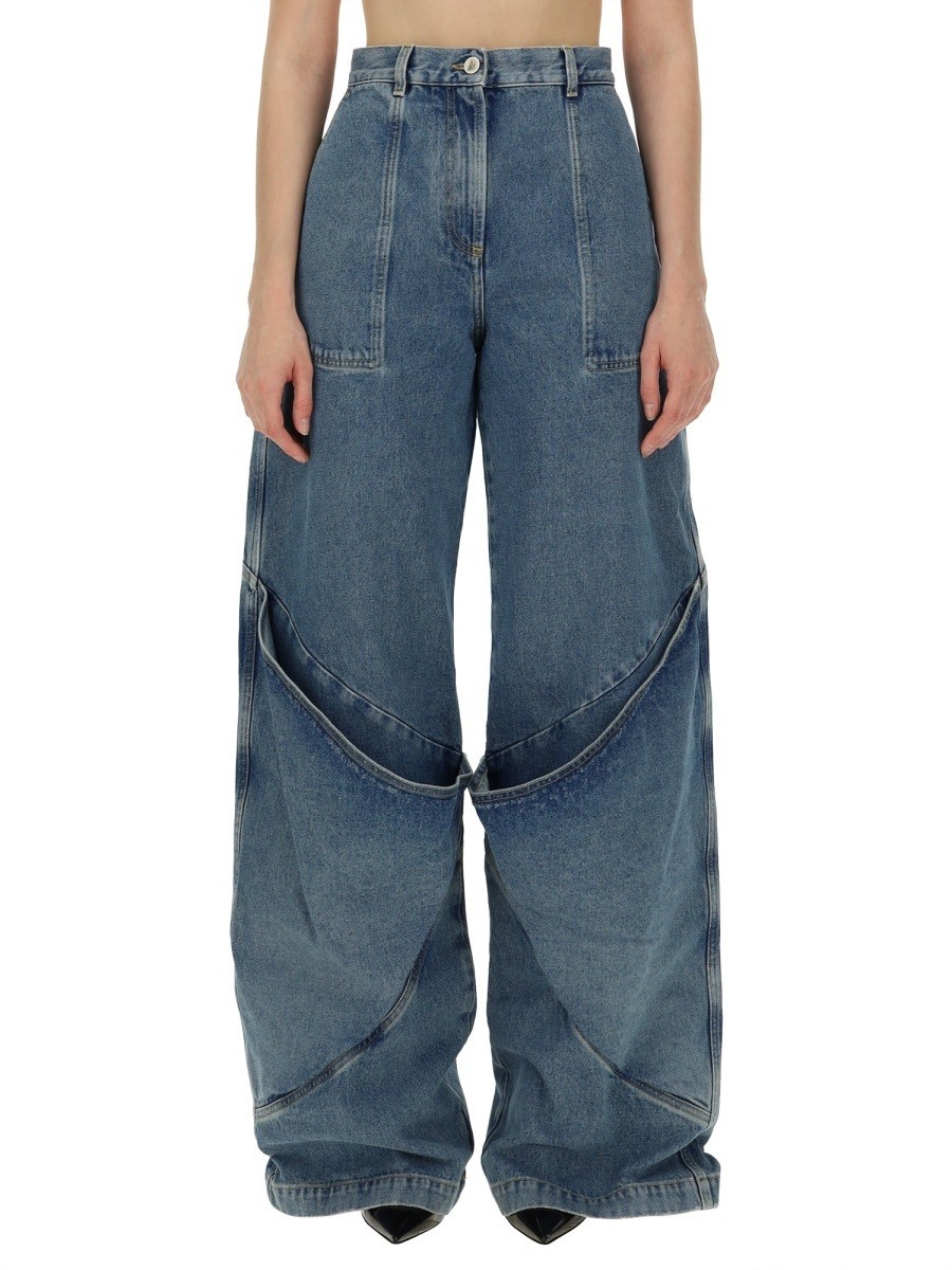ݥȺ4!! ƥ ATTICO ǥ˥ ǥ ֥롼 Jeans 329457 DENIM  ̵ ...