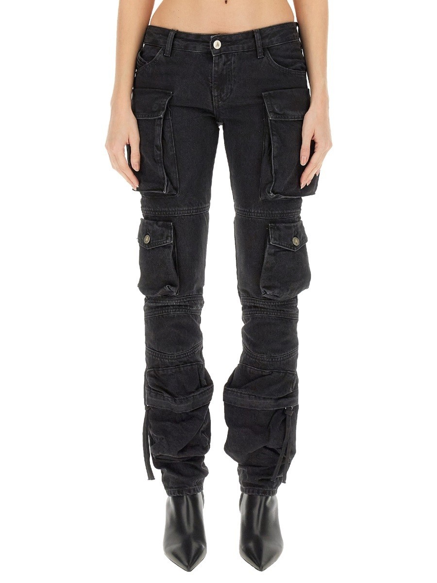ƥ ATTICO ǥ˥ ǥ ֥å Jeans 337844 BLACK  ̵ åԥ̵ 2024AW e...