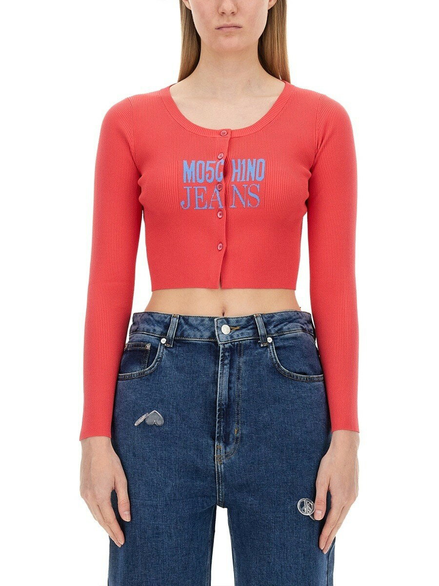 ⥹  MOSCHINO JEANS T ȥåץ ǥ ۥ磻 T-shirts and tops 32913...