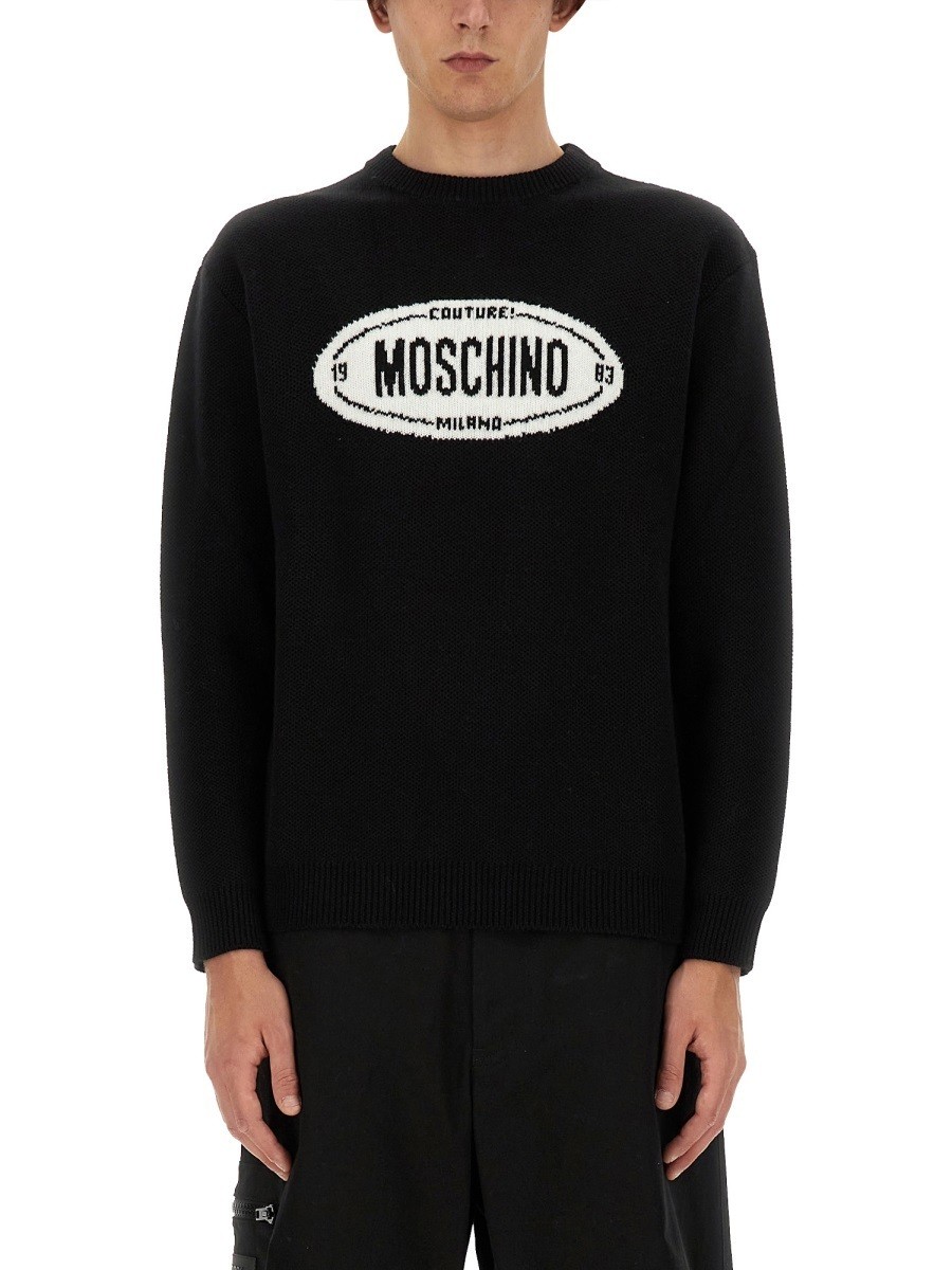 ⥹ MOSCHINO  ˥åȥ  ֥å Knitwear 334345 BLACK  ̵ åԥ...