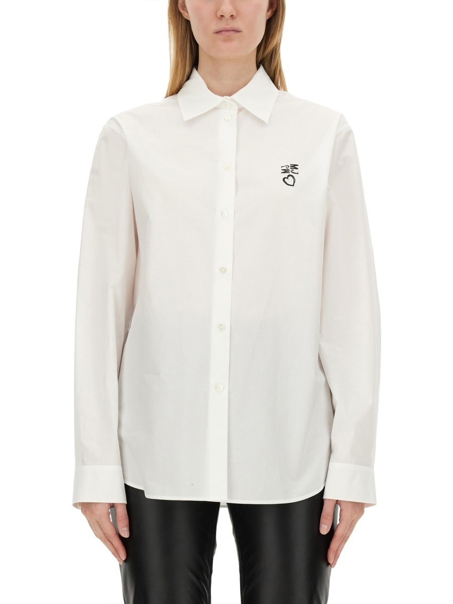 ⥹  MOSCHINO JEANS  ǥ ۥ磻 Shirts 339697 WHITE  ̵ ...