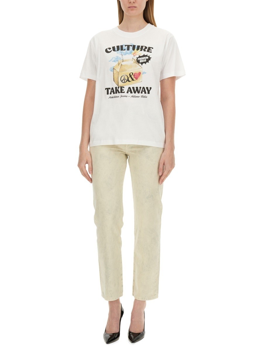 ⥹  MOSCHINO JEANS ݥ T ǥ ۥ磻 T-shirts and polo shir...