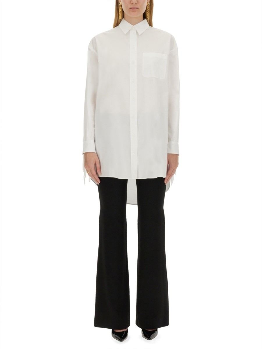 ݥȺ4!! ⥹ MOSCHINO  ǥ ۥ磻 Shirts 332082 WHITE  ...
