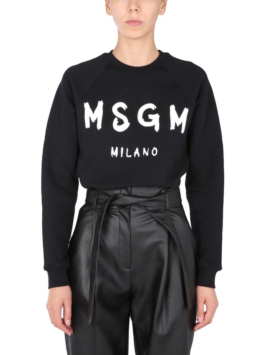 २ MSGM ȥ졼ʡ ǥ ֥å Sweatshirts 332614 BLACK  ̵ åԥ̵...