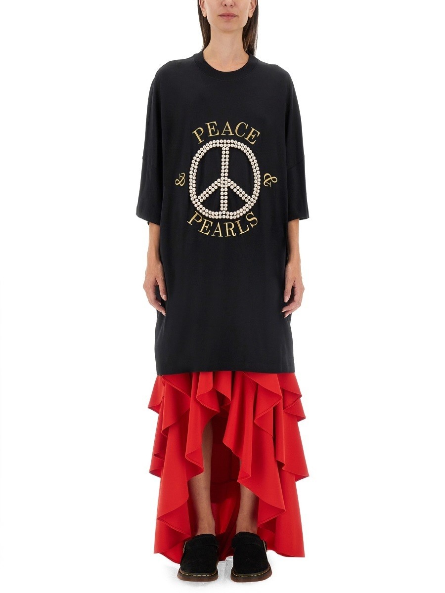 ⥹ MOSCHINO ԡ ɥ쥹 ǥ ֥å Dresses 334407 BLACK  ̵ åԥ...