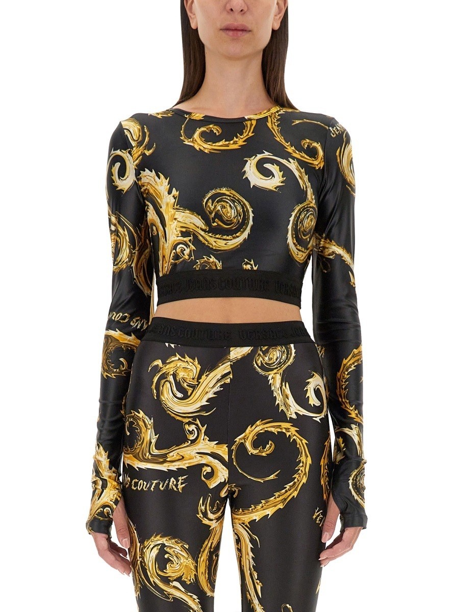 륵󥺡塼 VERSACE JEANS COUTURE T ȥåץ ǥ ֥å T-shirts...