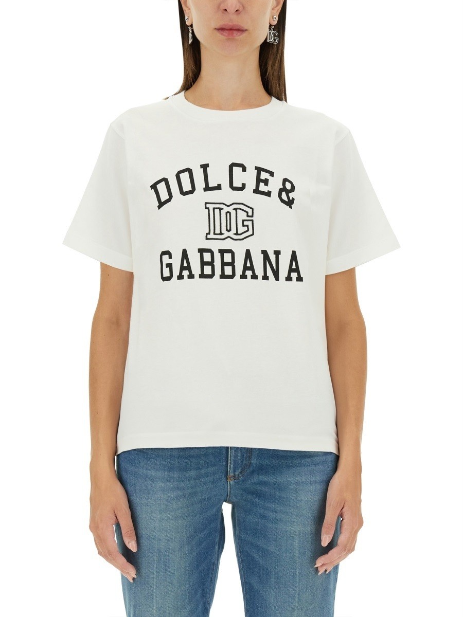 ドルチェ&ガッバーナ DOLCE&GABBANA ポロシャツ Tシャツ レディース ホワイト T-shirts and polo shirts 332529 WHITE 関税 送料無料 ラッピング無料 2024AW el