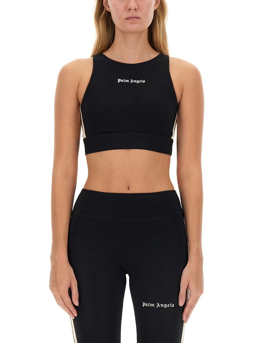 ѡ 󥸥륹 PALM ANGELS T ȥåץ ǥ ֥å T-shirts and tops 331759 B...