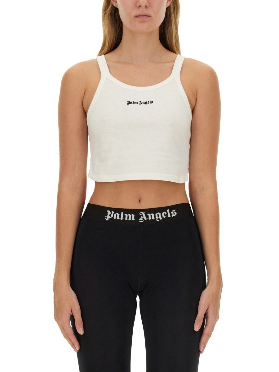ѡ 󥸥륹 PALM ANGELS T ȥåץ ǥ ۥ磻 T-shirts and tops 336311 W...
