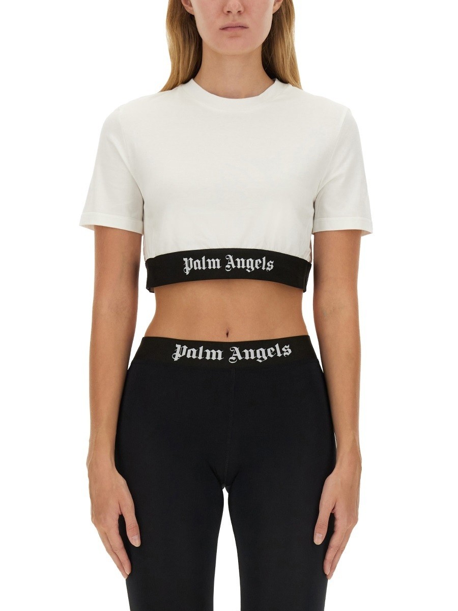 ѡ 󥸥륹 PALM ANGELS ݥ T ǥ ۥ磻 T-shirts and polo shirts ...