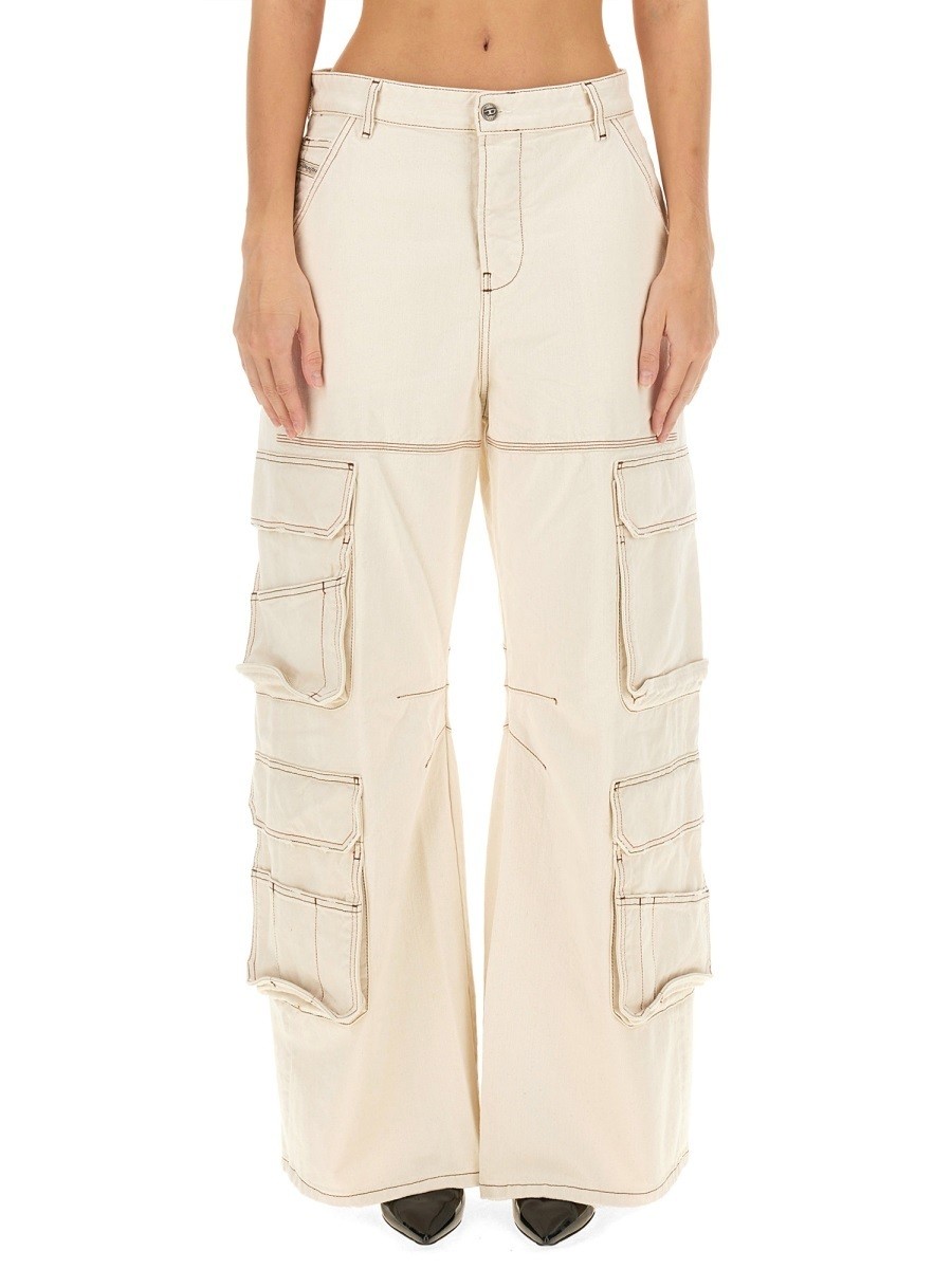 ǥ DIESEL ǥ˥ ǥ ۥ磻 Jeans 328584 WHITE  ̵ åԥ̵ 2024AW ...