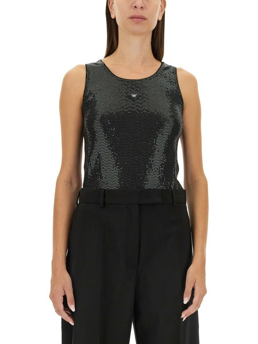 ॷ MCM T ȥåץ ǥ ֥å T-shirts and tops 335478 BLACK  ̵...