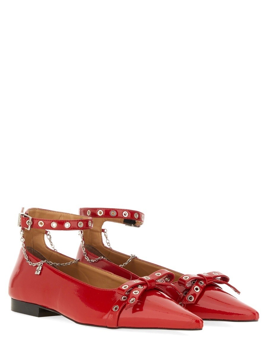ˡ GANNI  ǥ å Sandals 340284 RED  ̵ åԥ̵ 2024AW el