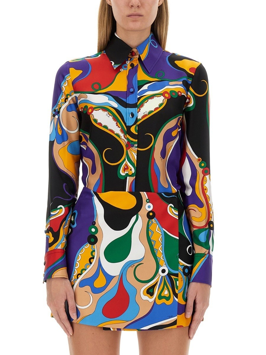 ߥꥪ ץå EMILIO PUCCI  ǥ Shirts 343129 MULTICOLOUR  ̵ åԥ...