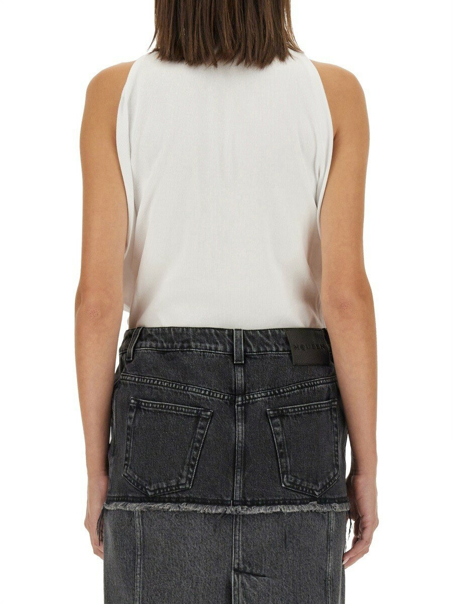 쥭 ޥå ALEXANDER MCQUEEN T ȥåץ ǥ ۥ磻 T-shirts and top...