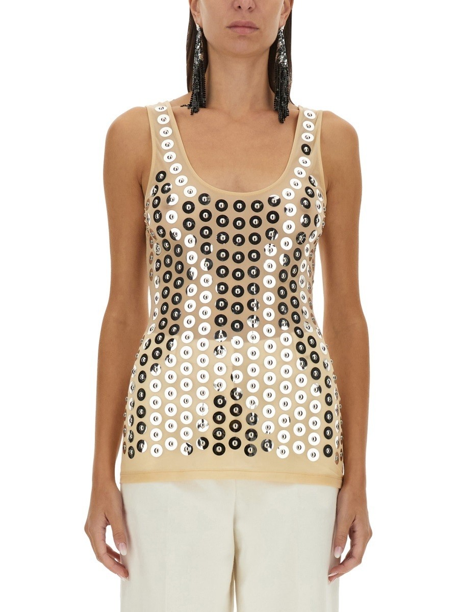 Х RABANNE T ȥåץ ǥ С T-shirts and tops 341382 SILVER  ...