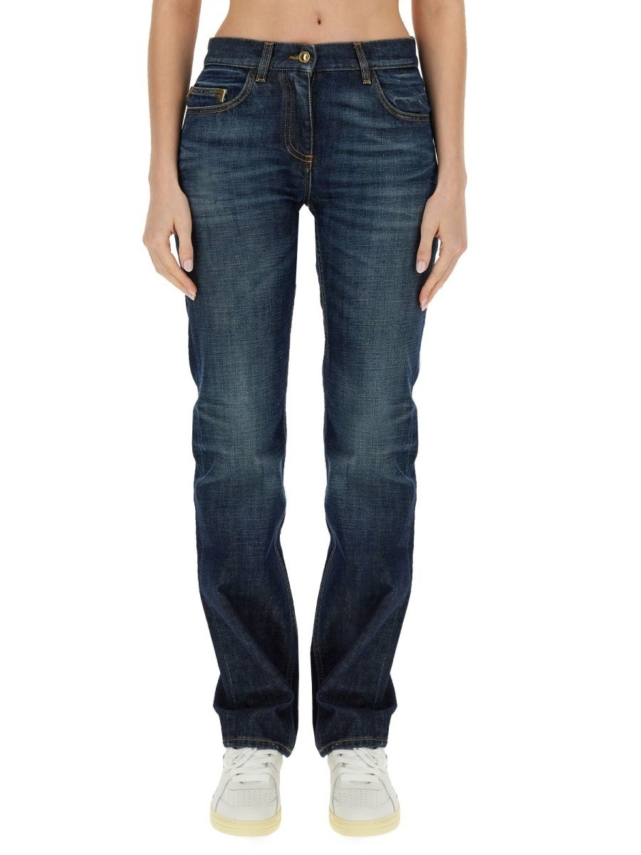 ݥȺ4!! ѡ 󥸥륹 PALM ANGELS ǥ˥ ǥ ֥롼 Jeans 313982 BLUE ...