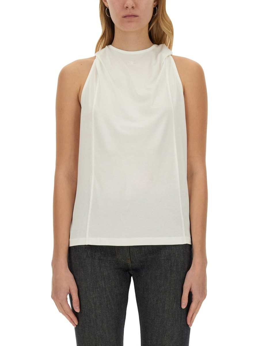 졼 COURREGES T ȥåץ ǥ ۥ磻 T-shirts and tops 331636 WHITE ...
