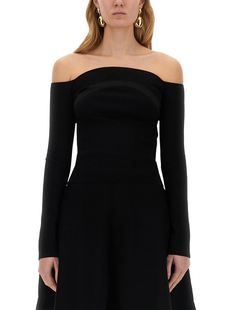 ˥ å NINA RICCI T ȥåץ ǥ ֥å T-shirts and tops 342869 BLACK ...
