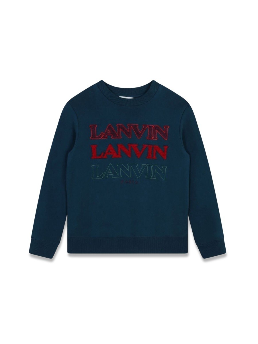 ݥȺ4!! Х LANVIN 롼ͥååȥ ȥ졼ʡ ܡ ֥롼 Crew neck swe...