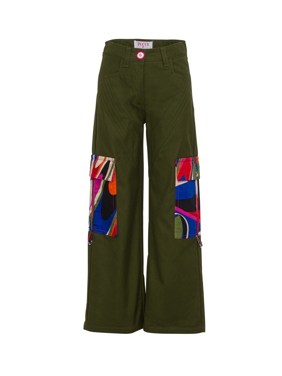 ݥȺ4!! ץå PUCCI ܥ ѥ 륺 ꡼ Trousers 314895 GREEN  ...