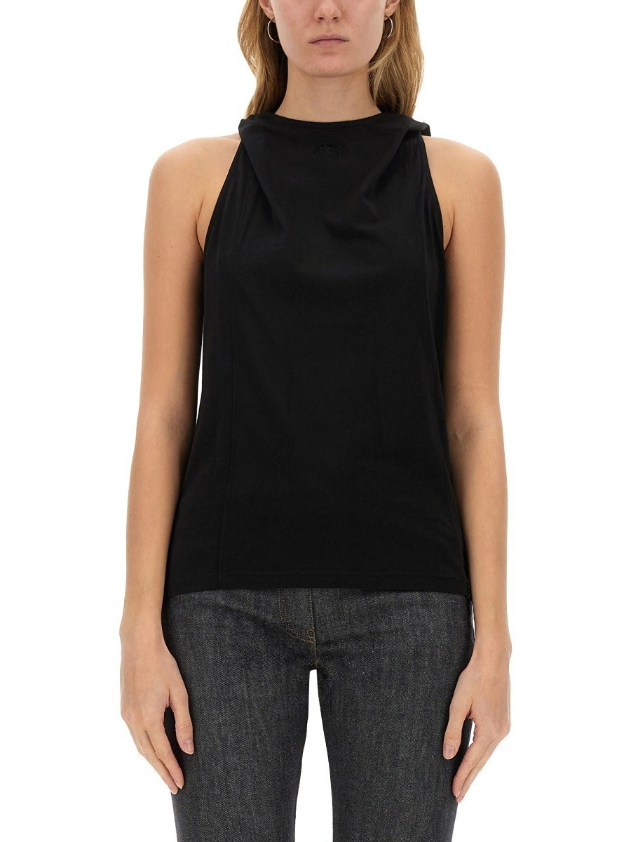 졼 COURREGES T ȥåץ ǥ ֥å T-shirts and tops 330985 BLACK ...