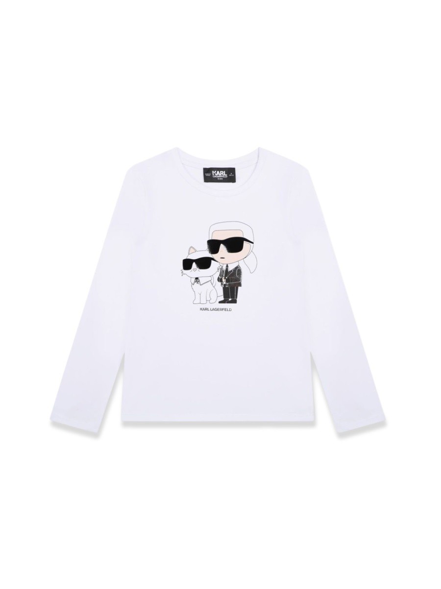 饬ե KARL LAGERFELD 󥰥꡼T T 륺 ۥ磻 Long sleeve t-sh...