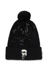 【本日ポイント4倍!!】 カール ラガーフェルド KARL LAGERFELD ハット 帽子 ガールズ ブラック Hats 329892 BLACK 関税 送料無料 ラッピング無料 2024AW el