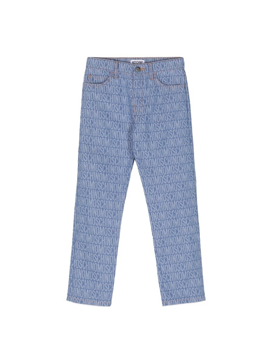 ݥȺ4!! ⥹ MOSCHINO ܥ ѥ 륺 ֥롼 Trousers 313983 DENIM ...