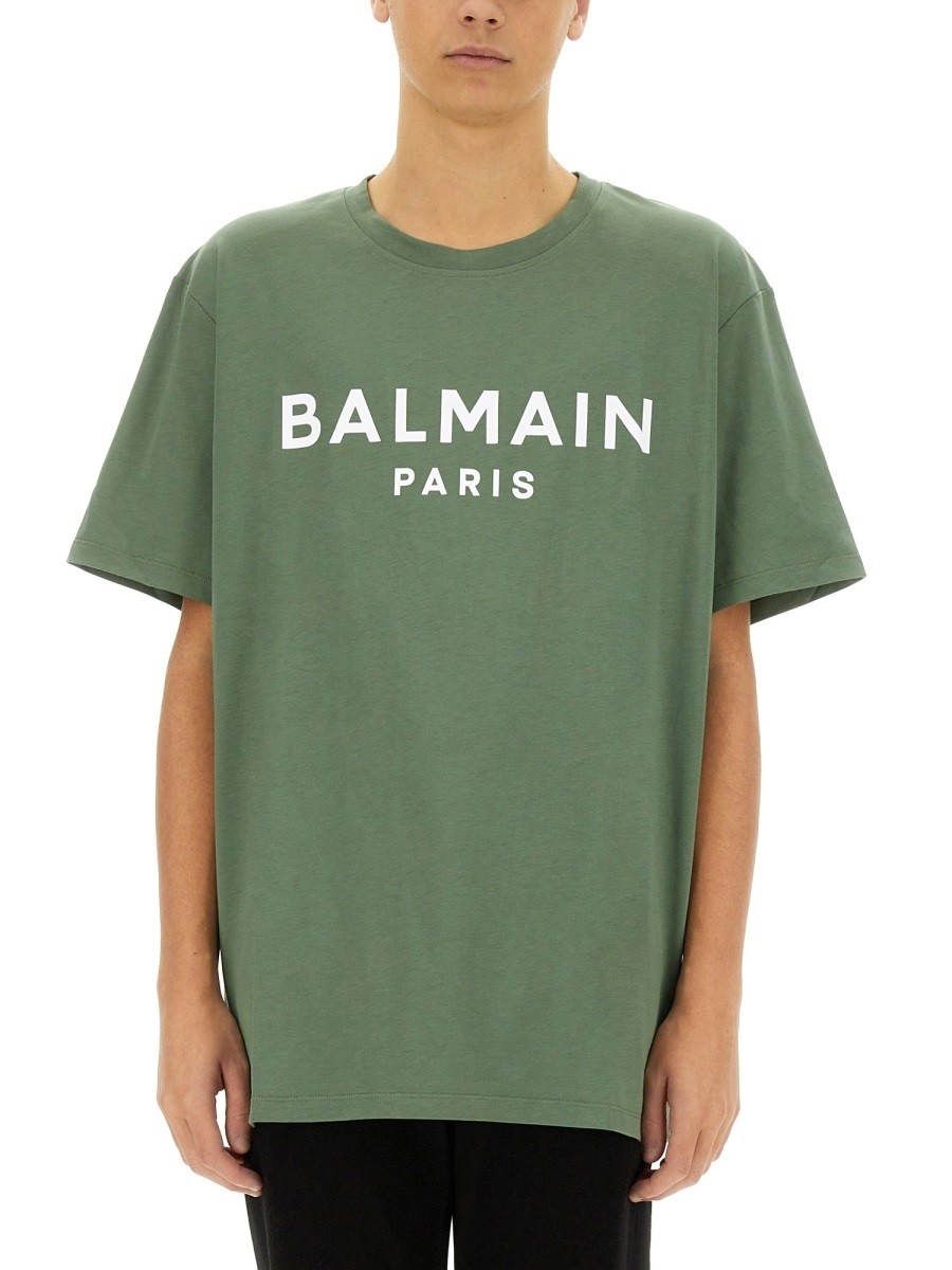 Хޥ BALMAIN T  ꡼ T-shirts 349982 GREEN  ̵ åԥ̵ 2025S...