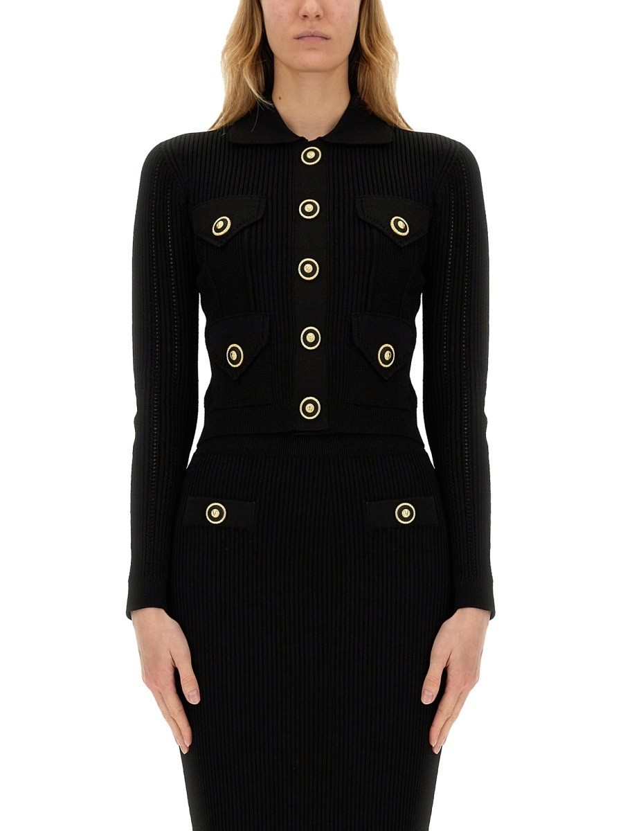 Хޥ BALMAIN  ˥åȥ ǥ ֥å Knitwear 348284 BLACK  ̵ åԥ...