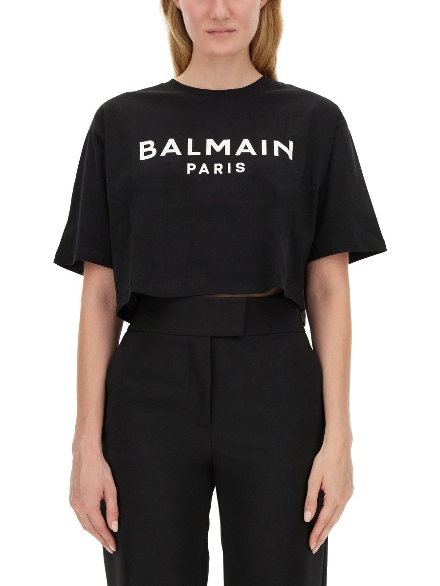 Хޥ BALMAIN ݥ T ǥ ֥å T-shirts and polo shirts 347113 BLA...