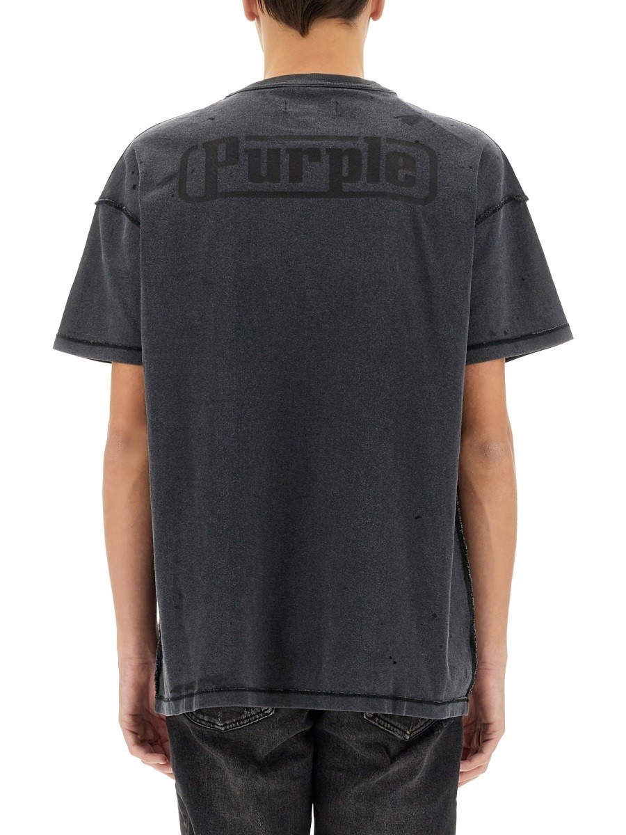 ݥȺ4!! ѡץ ֥ PURPLE BRAND T  ֥å T-shirts 355254 BL...
