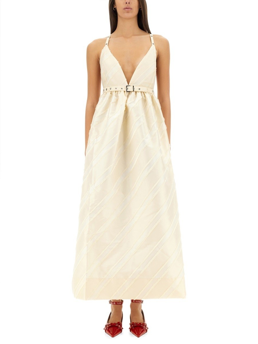 ݥȺ4!! ˡ GANNI ԡ ɥ쥹 ǥ ١ Dresses 348492 BEIGE  ...