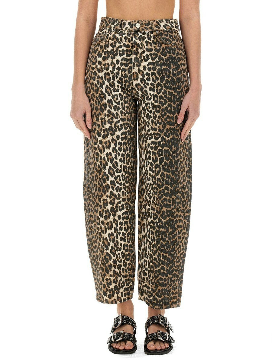ݥȺ4!! ˡ GANNI ǥ˥ ǥ Jeans 344411 ANIMALIER  ̵ åԥ...