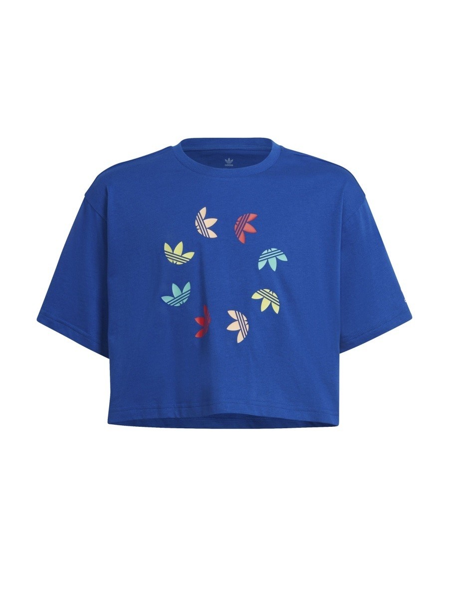 楽天BRANDSHOP・クラージュ楽天市場店アディダス オリジナルス ADIDAS ORIGINALS ロングスリーブTシャツ Tシャツ ガールズ ブルー Long sleeve t-shirts 249142 BLUE 関税 送料無料 ラッピング無料 2022SS el